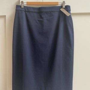 J Crew no. 2 Pencil Skirt Navy Blue - 10 Tall NWT